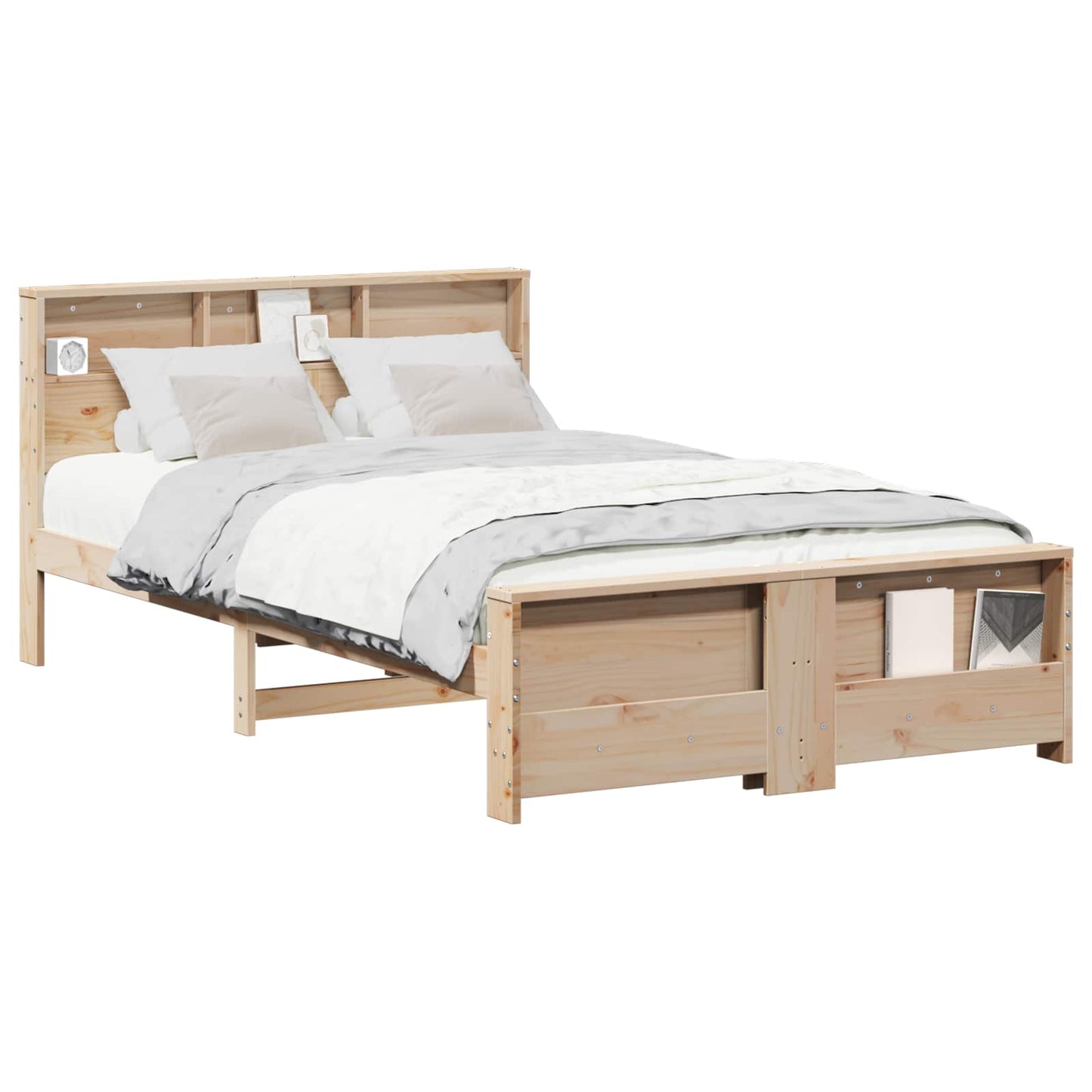 Struttura del letto Marrone 120 x 200 cm Legno multistrato | homemem39