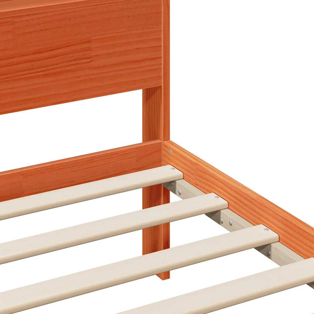 Struttura del letto con testiera Marrone cerato 120 x 200 cm | homemem39