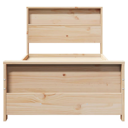 Struttura del letto Marrone 100 x 200 cm Legno multistrato | homemem39
