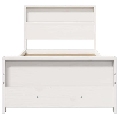 Struttura del letto Bianco 100 x 200 cm Legno multistrato | homemem39