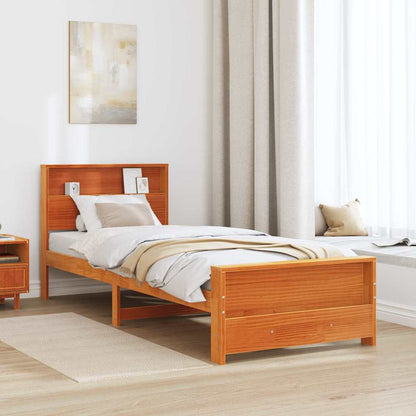 Struttura del letto con testiera Marrone cerato 100 x 200 cm | homemem39