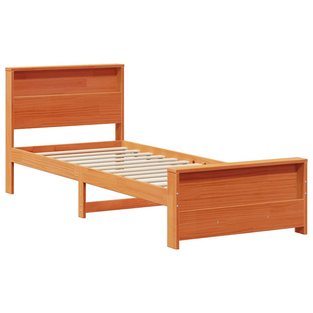 Struttura del letto con testiera Marrone cerato 100 x 200 cm | homemem39