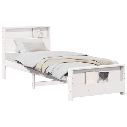 Struttura del letto Bianco 90 x 200 cm Legno multistrato | homemem39