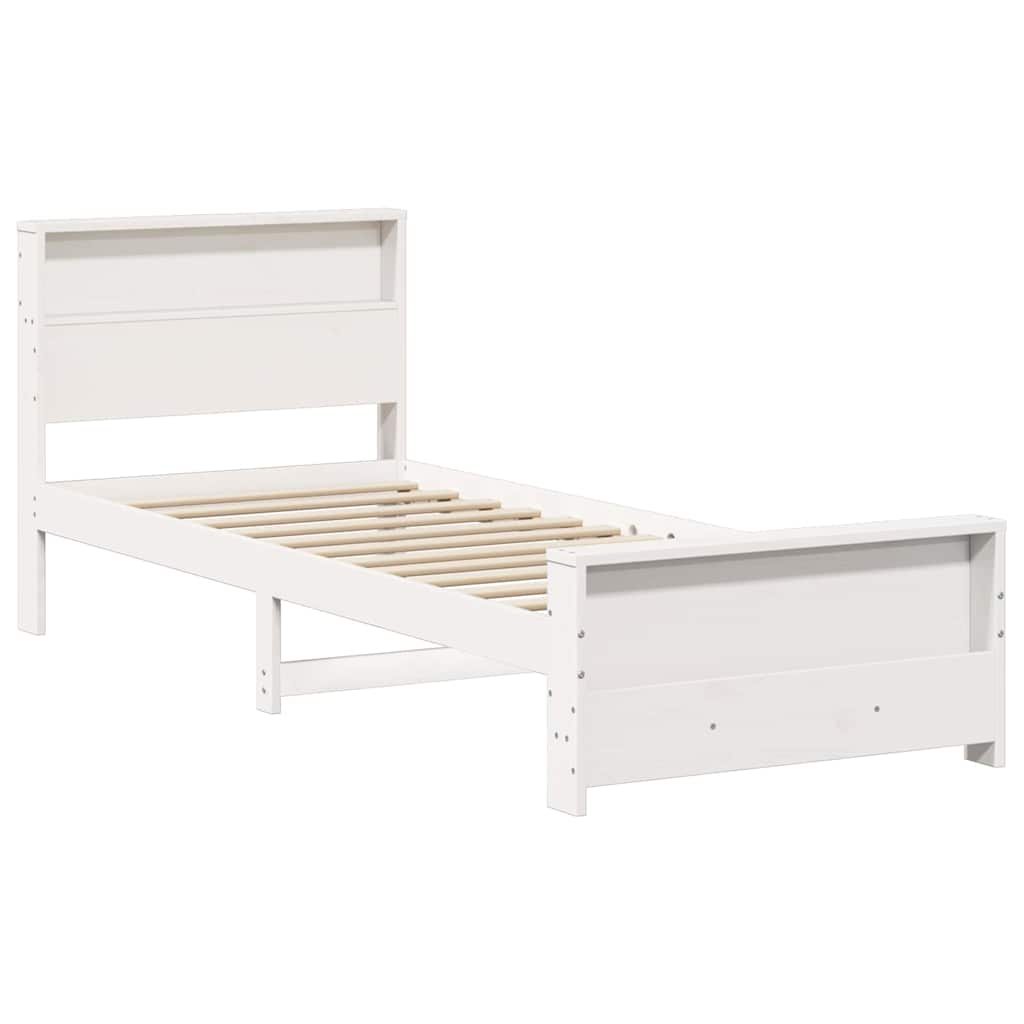Struttura del letto Bianco 90 x 200 cm Legno multistrato | homemem39