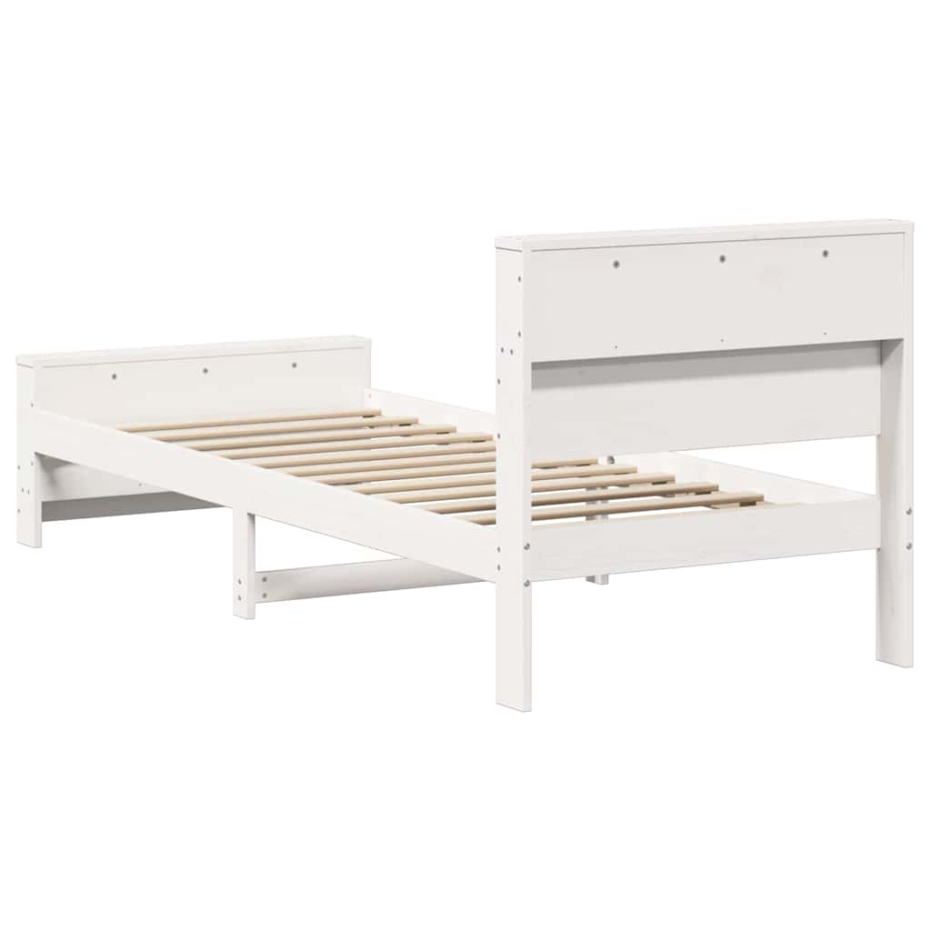 Struttura del letto Bianco 90 x 200 cm Legno multistrato | homemem39