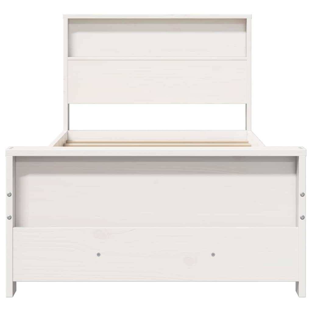 Struttura del letto Bianco 90 x 200 cm Legno multistrato | homemem39