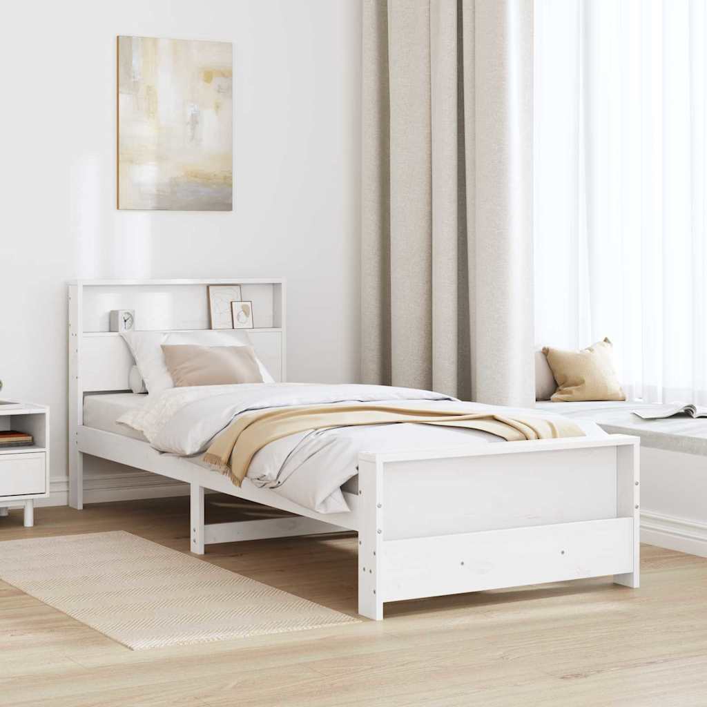 Struttura del letto Bianco 80 x 200 cm Legno multistrato | homemem39