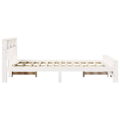 Struttura del letto Bianco 140 x 190 cm Legno multistrato | homemem39