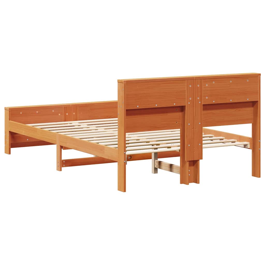 Struttura del letto con testiera Marrone cerato 140 x 190 cm | homemem39