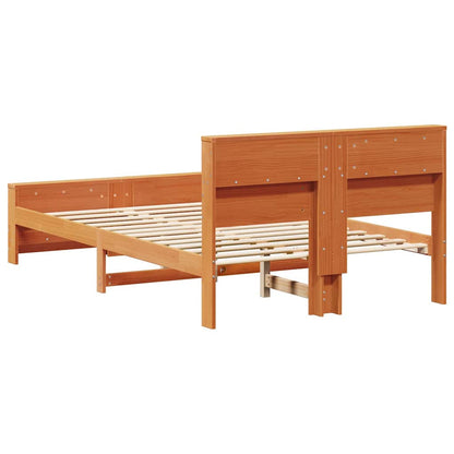 Struttura del letto con testiera Marrone cerato 140 x 190 cm | homemem39
