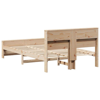 Struttura del letto Marrone 135 x 190 cm Legno multistrato | homemem39