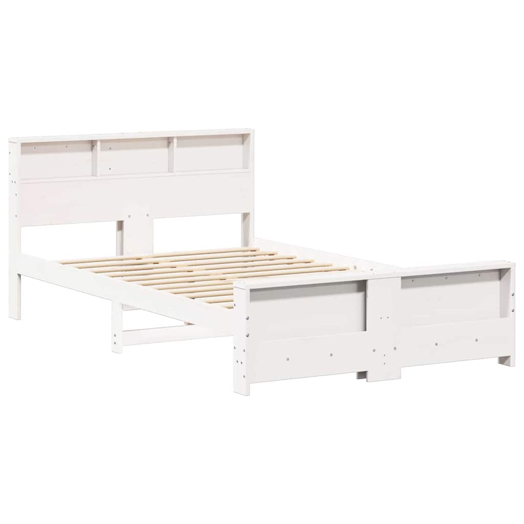 Struttura del letto Bianco 135 x 190 cm Legno multistrato | homemem39