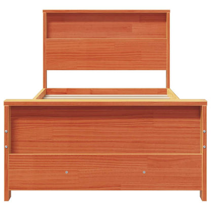 Struttura del letto con testiera Marrone cerato 90 x 190 cm | homemem39
