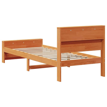 Struttura del letto con testiera Marrone cerato 75 x 190 cm | homemem39