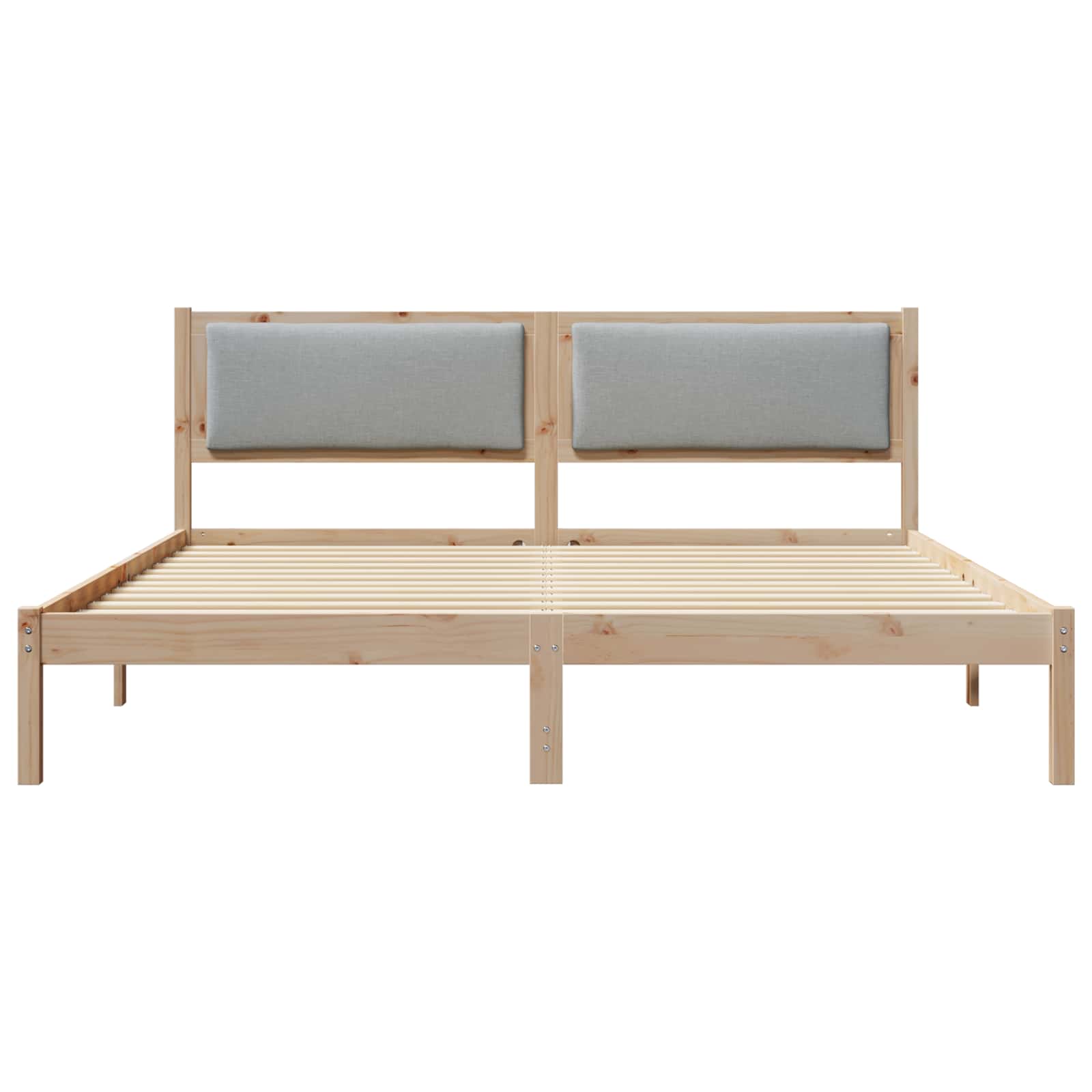 Struttura del letto Grigio chiaro 180 x 200 cm Pino massello | homemem39