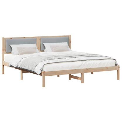Struttura del letto Grigio chiaro 180 x 200 cm Pino massello | homemem39