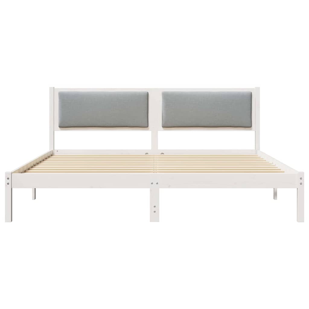 Struttura del letto Grigio chiaro 180 x 200 cm Pino massello | homemem39
