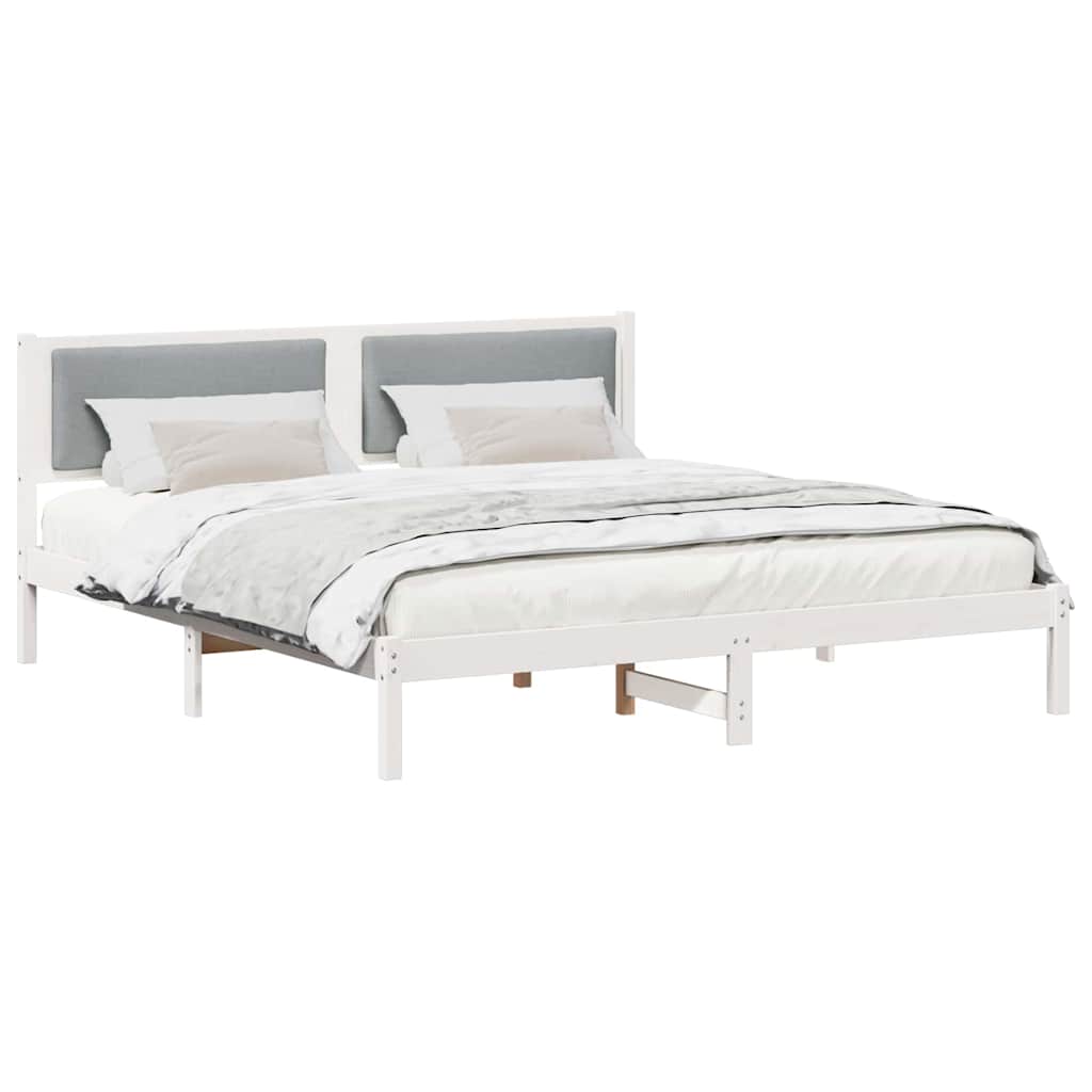 Struttura del letto Grigio chiaro 180 x 200 cm Pino massello | homemem39