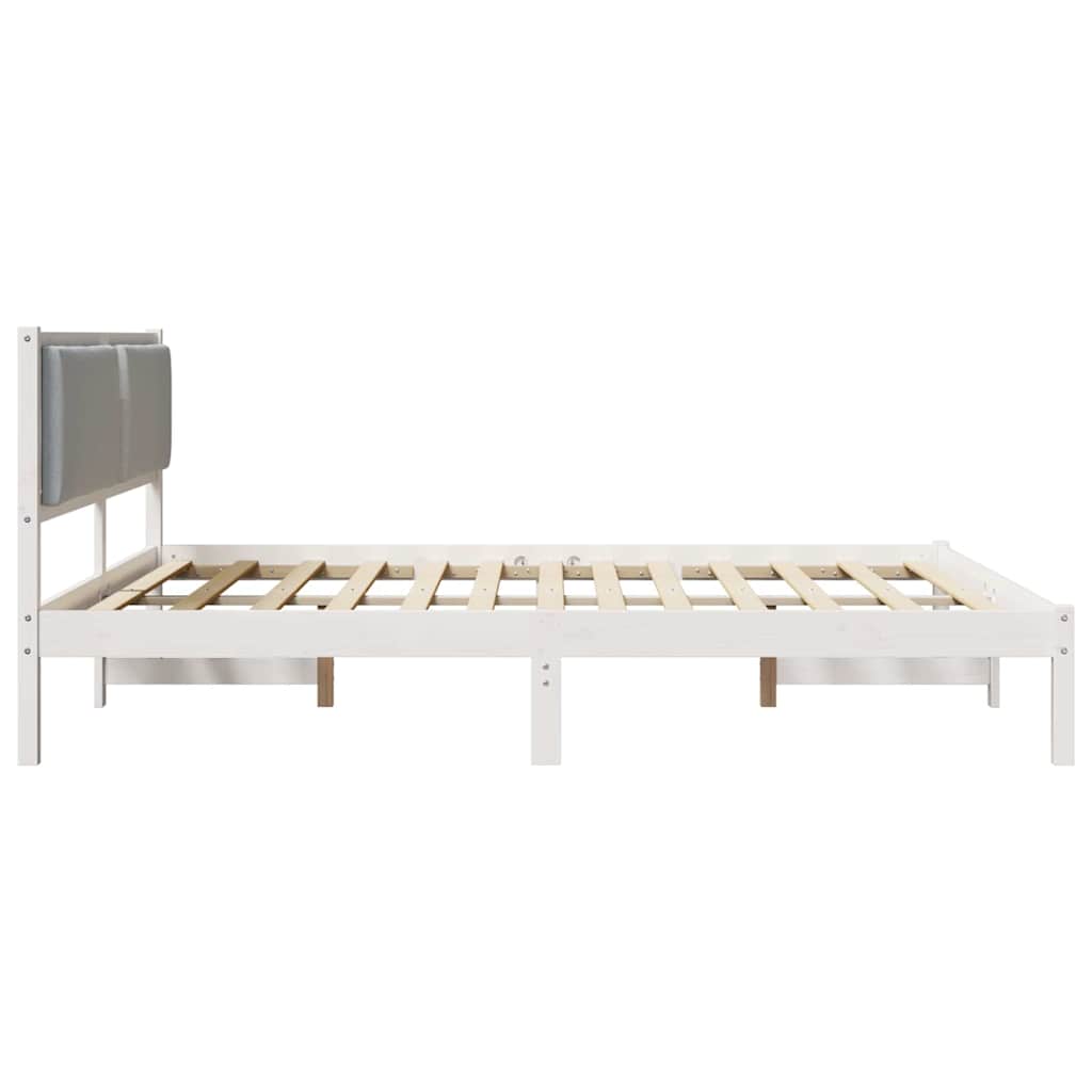 Struttura del letto Grigio chiaro 180 x 200 cm Pino massello | homemem39