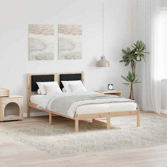 Struttura del letto Nero 120 x 200 cm Pino massello | homemem39