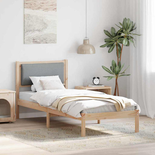 Struttura del letto Grigio chiaro 80 x 200 cm Pino massello | homemem39