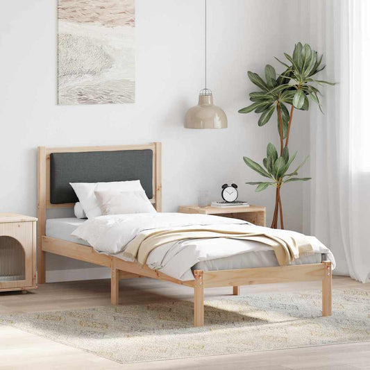 Struttura del letto Grigio scuro 80 x 200 cm Pino massello | homemem39