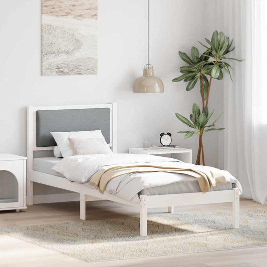 Struttura del letto Grigio chiaro 80 x 200 cm Pino massello | homemem39