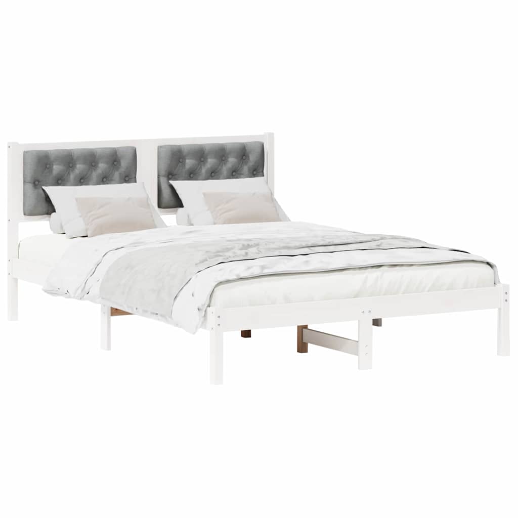Struttura del letto Grigio chiaro 150 x 200 cm Pino massello | homemem39