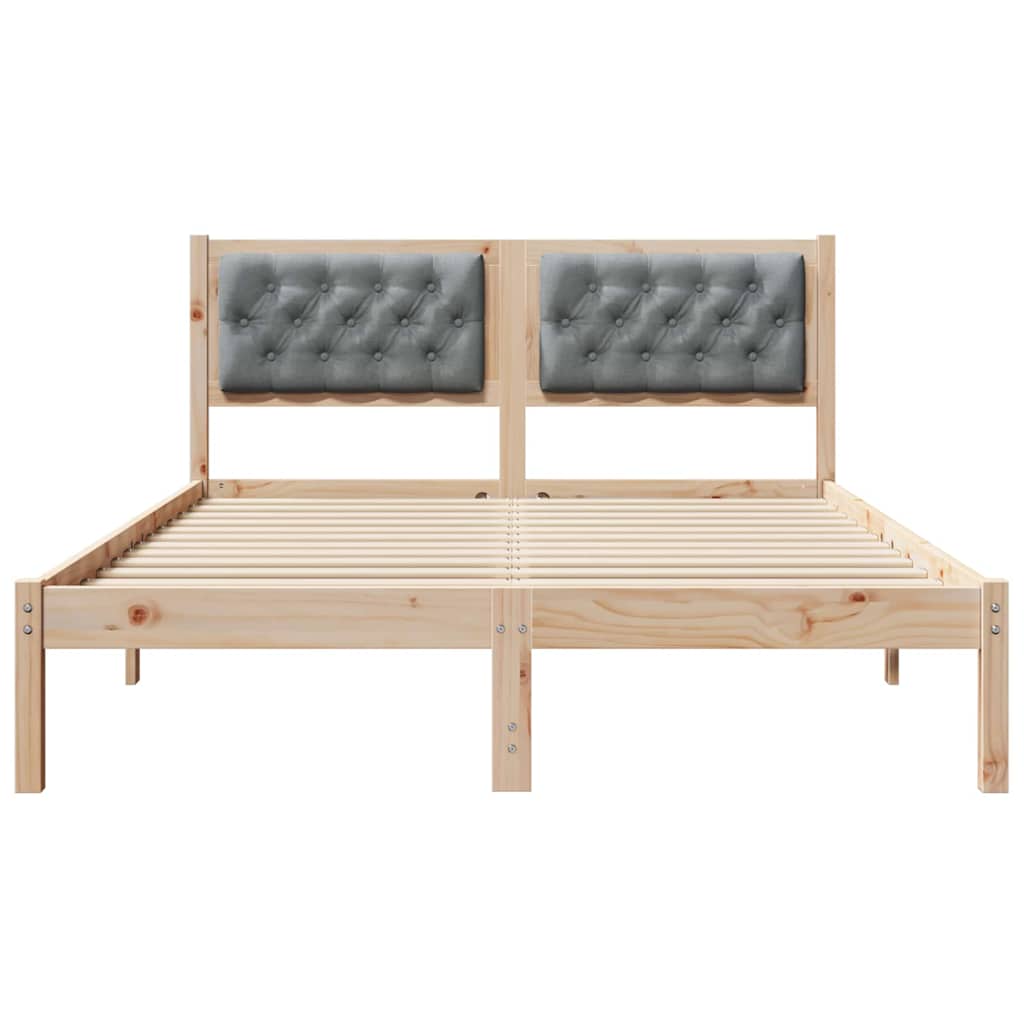 Struttura del letto Grigio chiaro 140 x 200 cm Pino massello | homemem39