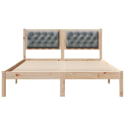 Struttura del letto Grigio chiaro 140 x 200 cm Pino massello | homemem39