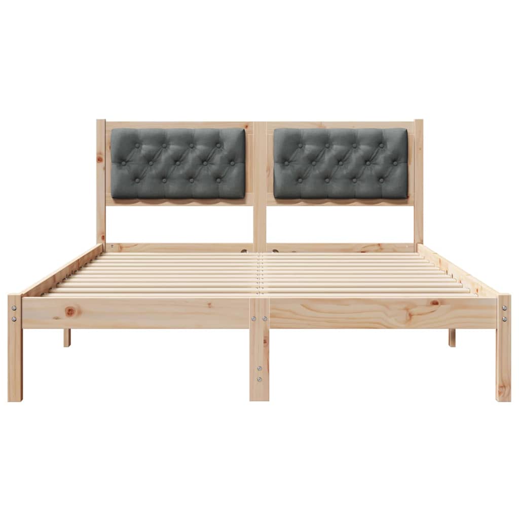 Struttura del letto Grigio scuro 140 x 200 cm Pino massello | homemem39