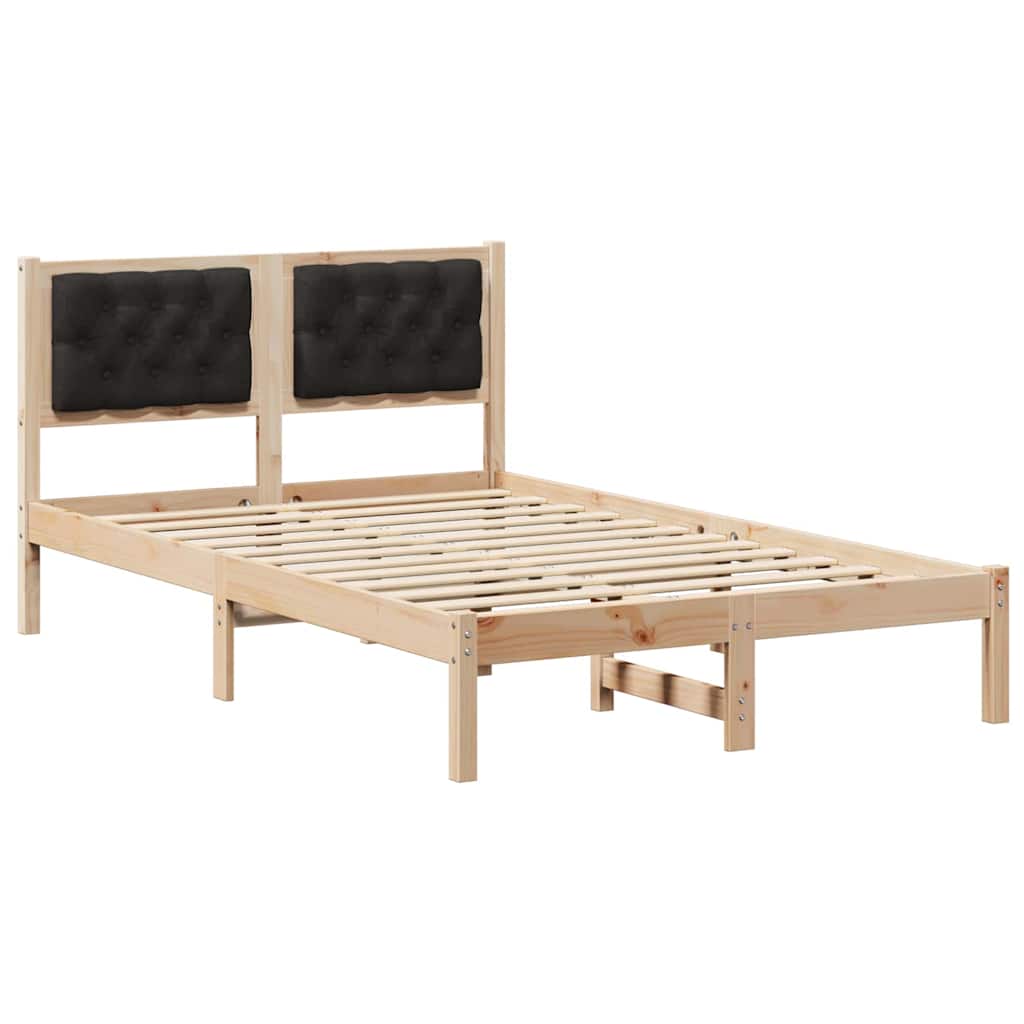 Struttura del letto Nero 135 x 190 cm Pino massello | homemem39