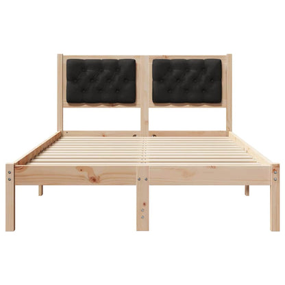 Struttura del letto Nero 135 x 190 cm Pino massello | homemem39