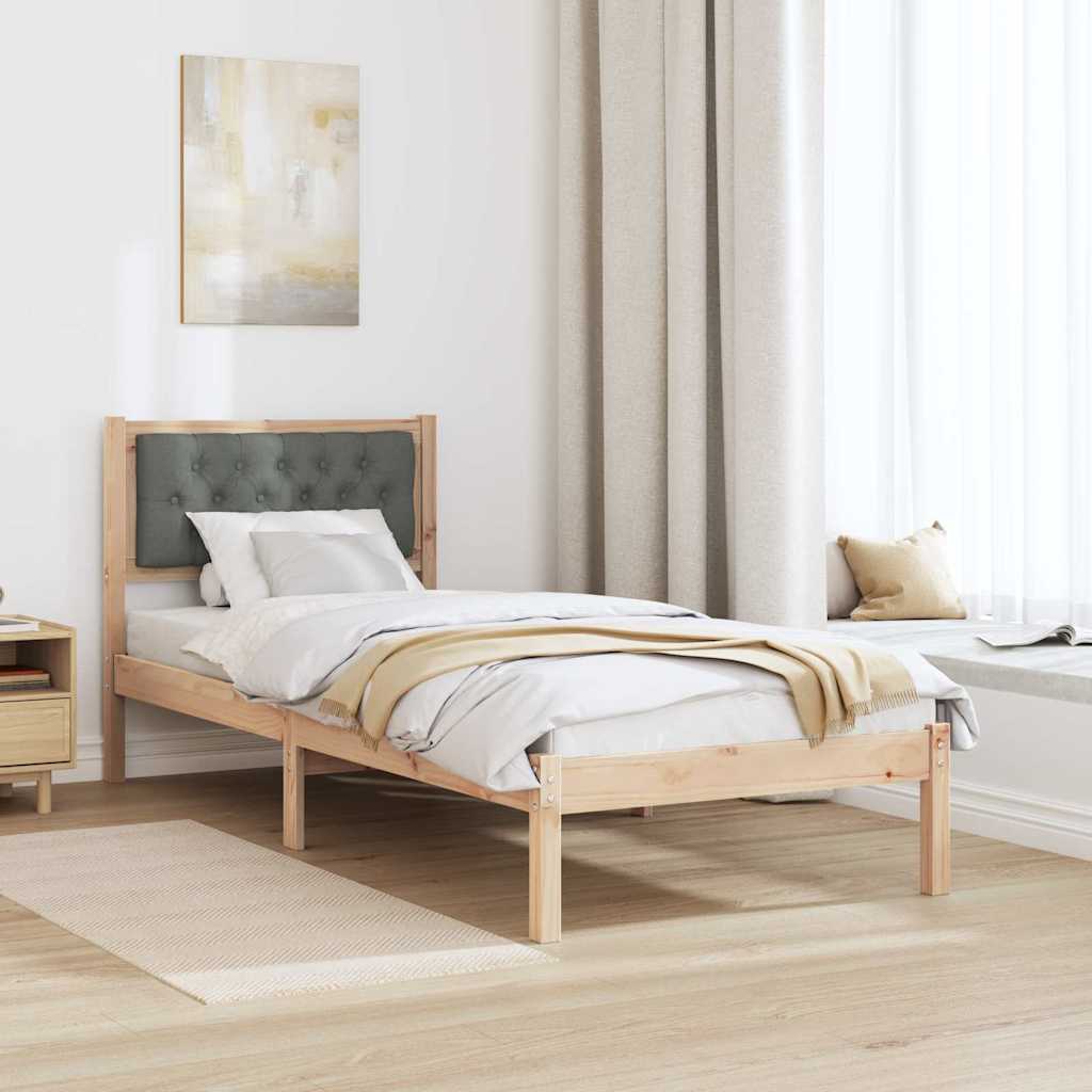Struttura del letto Grigio scuro 80 x 200 cm Pino massello | homemem39