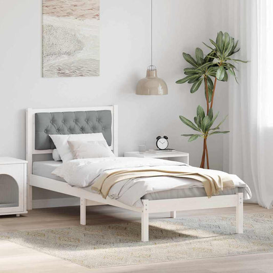 Struttura del letto Grigio chiaro 80 x 200 cm Pino massello | homemem39