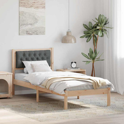 Struttura del letto Grigio scuro 90 x 190 cm Pino massello | homemem39