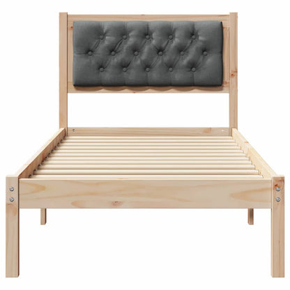 Struttura del letto Grigio scuro 90 x 190 cm Pino massello | homemem39