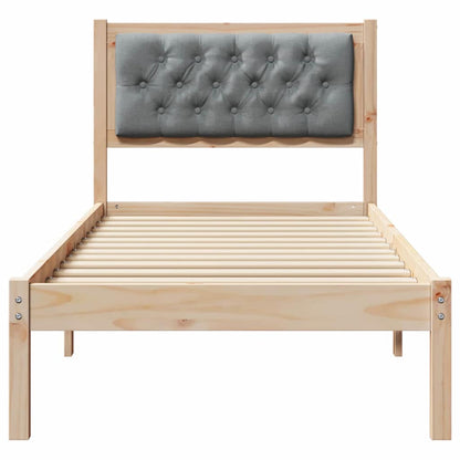 Struttura del letto Grigio chiaro 75 x 190 cm Pino massello | homemem39