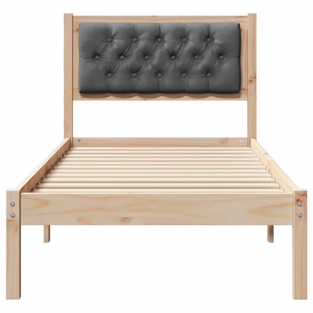 Struttura del letto Grigio scuro 75 x 190 cm Pino massello | homemem39