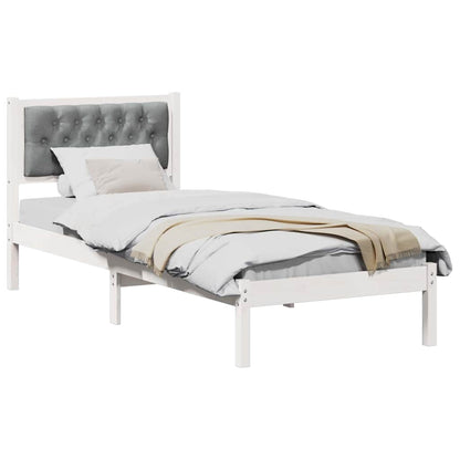 Struttura del letto Grigio chiaro 75 x 190 cm Pino massello | homemem39