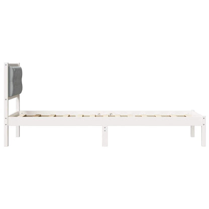 Struttura del letto Grigio chiaro 75 x 190 cm Pino massello | homemem39