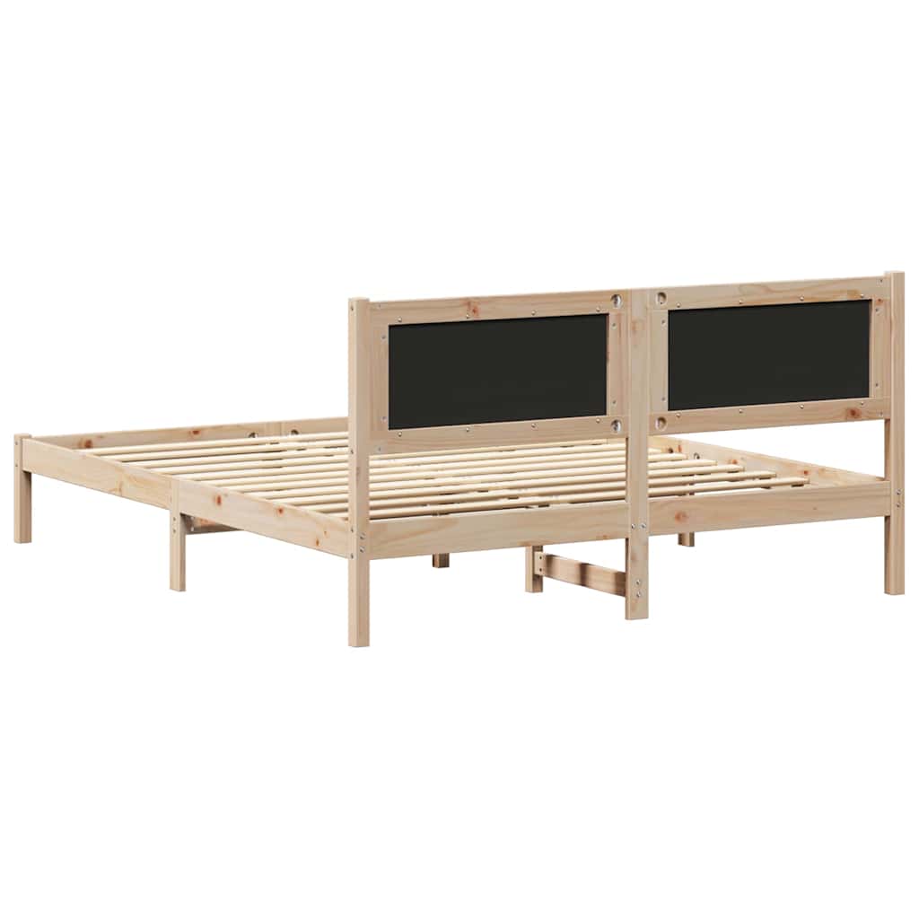 Letto con Testiera Rivestita Grigio chiaro 150 x 200 cm | homemem39