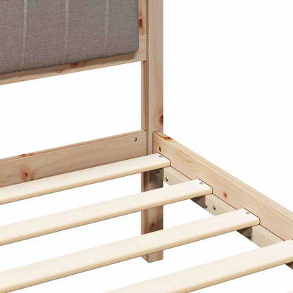 Letto con Testiera Rivestita Talpa 100 x 200 cm Pino massello | homemem39