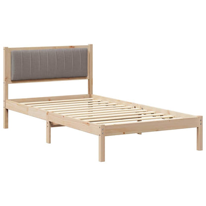 Letto con Testiera Rivestita Talpa 100 x 200 cm Pino massello | homemem39