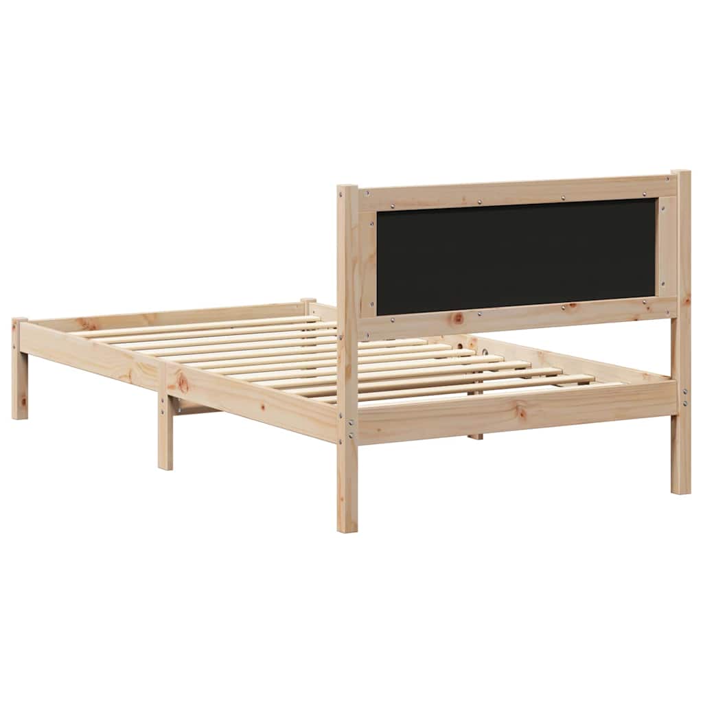Letto con Testiera Rivestita Talpa 100 x 200 cm Pino massello | homemem39