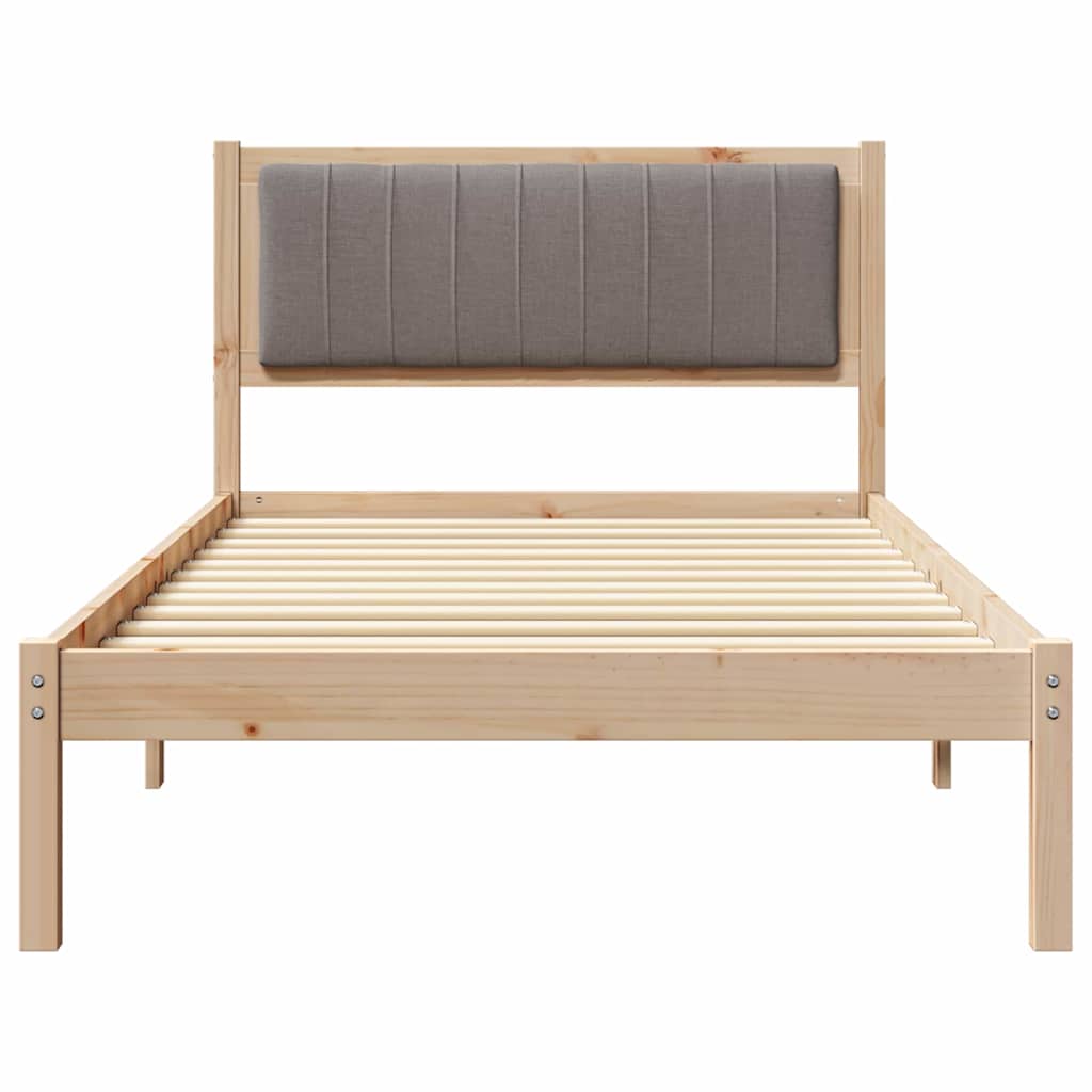 Letto con Testiera Rivestita Talpa 100 x 200 cm Pino massello | homemem39