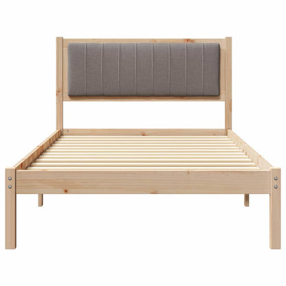 Letto con Testiera Rivestita Talpa 100 x 200 cm Pino massello | homemem39