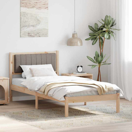 Letto con Testiera Rivestita Talpa 90 x 200 cm Pino massello | homemem39