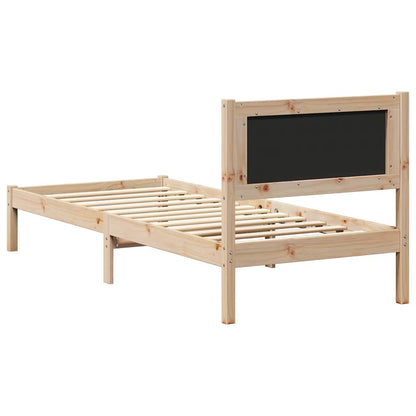 Letto con Testiera Rivestita Grigio scuro 80 x 200 cm | homemem39