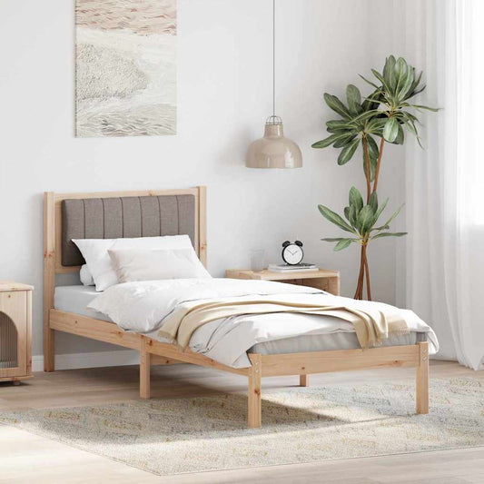 Letto con Testiera Rivestita Talpa 75 x 190 cm Pino massello | homemem39